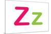 Kids Alphabet Letter Z Sign Poster-null-Mounted Poster