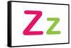 Kids Alphabet Letter Z Sign Poster-null-Framed Stretched Canvas