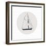 Kids Art Sail Boat 2-Gemma Bardot-Framed Photographic Print