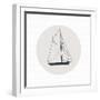 Kids Art Sail Boat 2-Gemma Bardot-Framed Photographic Print