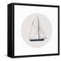 Kids Art Sail Boat 2-Gemma Bardot-Framed Stretched Canvas