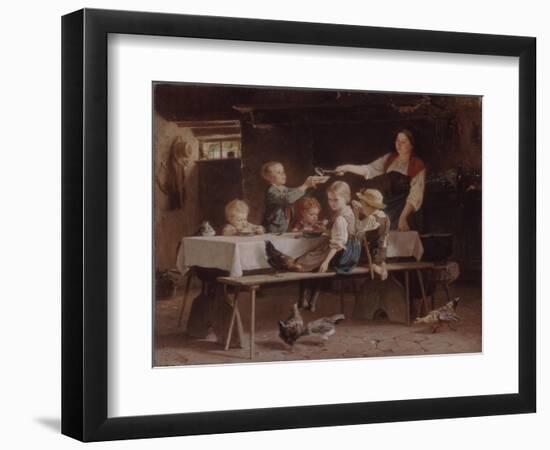 Kids at Lunch, 1857-Marc Louis Benjamin Vautier-Framed Giclee Print