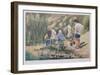 Kids at the Beach-Neville Clarke-Framed Collectable Print