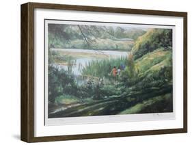 Kids at the Marsh-Neville Clarke-Framed Collectable Print