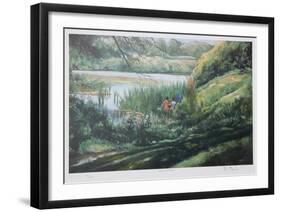 Kids at the Marsh-Neville Clarke-Framed Collectable Print