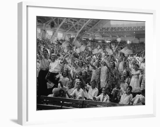 Kids at the Michigan State Fair Grounds for Detroit's Celebration of Henry Ford Sr.'s 75th Birthday-William Vandivert-Framed Photographic Print