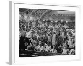 Kids at the Michigan State Fair Grounds for Detroit's Celebration of Henry Ford Sr.'s 75th Birthday-William Vandivert-Framed Photographic Print