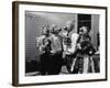 Kids Biting Apples on Strings at Halloween-null-Framed Photo