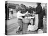 Kids Buying Crabs-null-Stretched Canvas