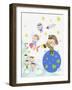 Kids Exploring Space-TongRo-Framed Giclee Print