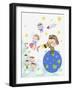 Kids Exploring Space-TongRo-Framed Giclee Print