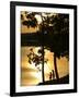 Kids Fishing at Sunset-Gayle Harper-Framed Photographic Print