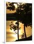 Kids Fishing at Sunset-Gayle Harper-Framed Photographic Print