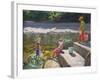 Kids Fishing, Looe, Cornwall, 2014-Andrew Macara-Framed Giclee Print