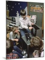 Kids Getting a Computer Lesson-Charles Bonanno-Mounted Photographic Print