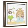 Kids Going Zoo-TongRo-Framed Giclee Print