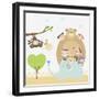 Kids Going Zoo-TongRo-Framed Giclee Print