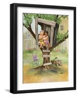 Kids in a Tree House-Dianne Dengel-Framed Giclee Print