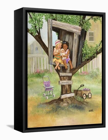 Kids in a Tree House-Dianne Dengel-Framed Stretched Canvas