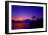Kids in Silhouette Doing Back-Flip Jump to the Water-Fifian Iromi-Framed Photographic Print