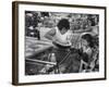 Kids in Supermarket, Experiment by Kroger Food Foundation, Children Let Loose in Kroger Supermarket-Francis Miller-Framed Photographic Print