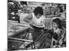 Kids in Supermarket, Experiment by Kroger Food Foundation, Children Let Loose in Kroger Supermarket-Francis Miller-Mounted Photographic Print