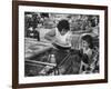 Kids in Supermarket, Experiment by Kroger Food Foundation, Children Let Loose in Kroger Supermarket-Francis Miller-Framed Photographic Print