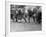 Kids Lining up Like Line Men Ready to Play-Wallace Kirkland-Framed Photographic Print