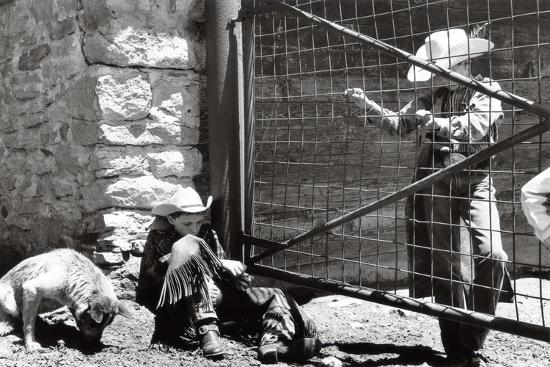 'Kids on the JA Ranch, Texas, USA (B/W Photo)' Giclee Print ...