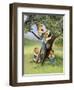 Kids Picking Apples-Dianne Dengel-Framed Giclee Print