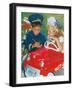 Kids Playing Cops-null-Framed Art Print