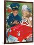 Kids Playing Cops-null-Framed Art Print