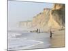 Kids Playing on Beach, Santa Cruz Coast, California, USA-Tom Norring-Mounted Photographic Print