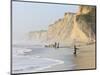 Kids Playing on Beach, Santa Cruz Coast, California, USA-Tom Norring-Mounted Photographic Print