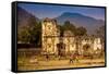 Kids Playing Soccer at Ruins in Antigua, Guatemala, Central America-Laura Grier-Framed Stretched Canvas