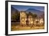 Kids Playing Soccer at Ruins in Antigua, Guatemala, Central America-Laura Grier-Framed Photographic Print