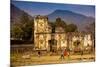 Kids Playing Soccer at Ruins in Antigua, Guatemala, Central America-Laura Grier-Mounted Photographic Print