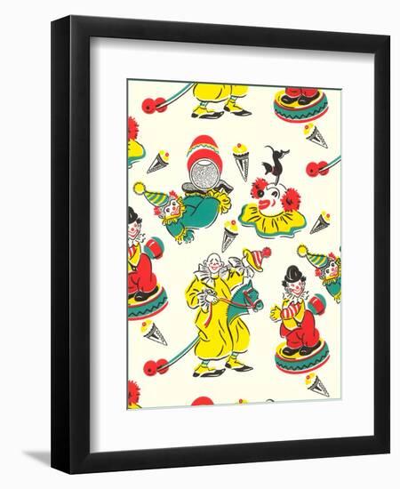 Kids' Room Wallpaper-null-Framed Art Print