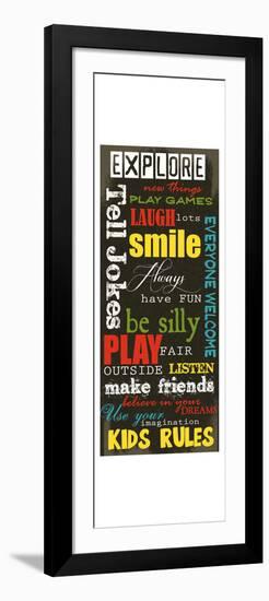 Kids Rules-Taylor Greene-Framed Premium Giclee Print