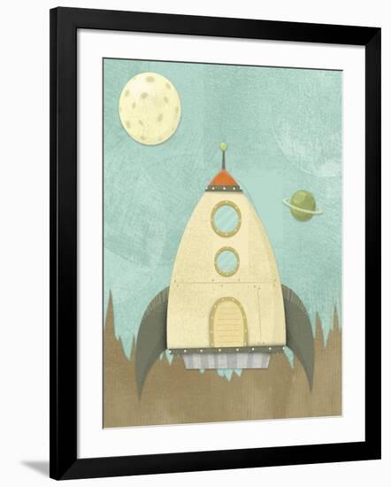 Kids Spaceship-Michael Murdock-Framed Giclee Print