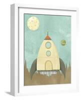 Kids Spaceship-Michael Murdock-Framed Giclee Print