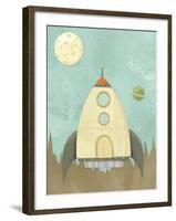 Kids Spaceship-Michael Murdock-Framed Giclee Print