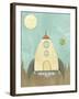 Kids Spaceship-Michael Murdock-Framed Giclee Print