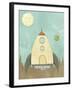 Kids Spaceship-Michael Murdock-Framed Giclee Print