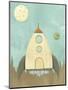 Kids Spaceship-Michael Murdock-Mounted Premium Giclee Print