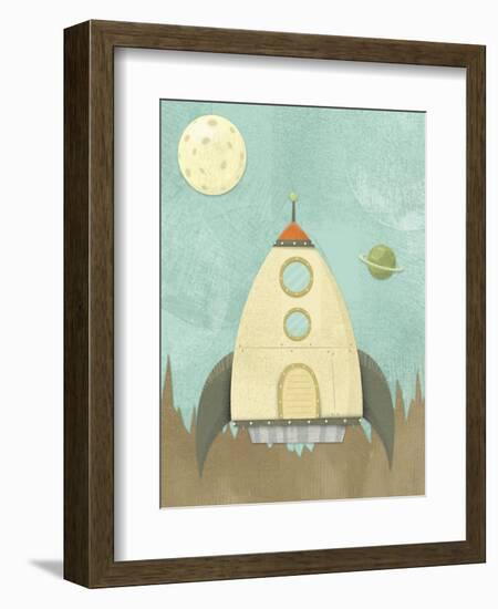 Kids Spaceship-Michael Murdock-Framed Giclee Print