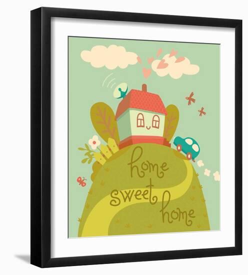 Kids Theme I-Kuma-Framed Art Print