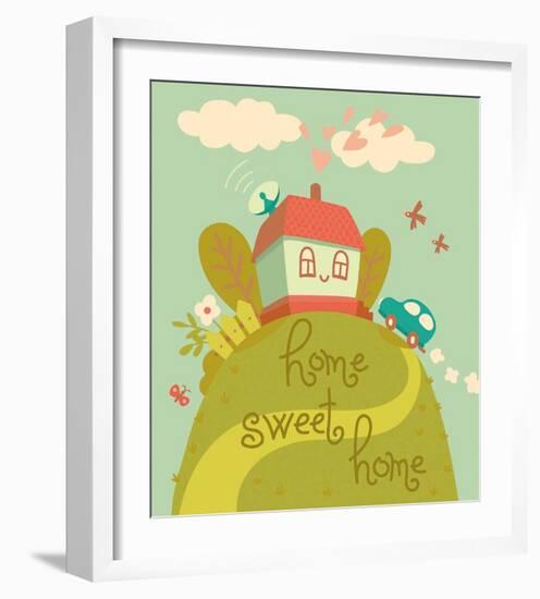 Kids Theme I-Kuma-Framed Art Print