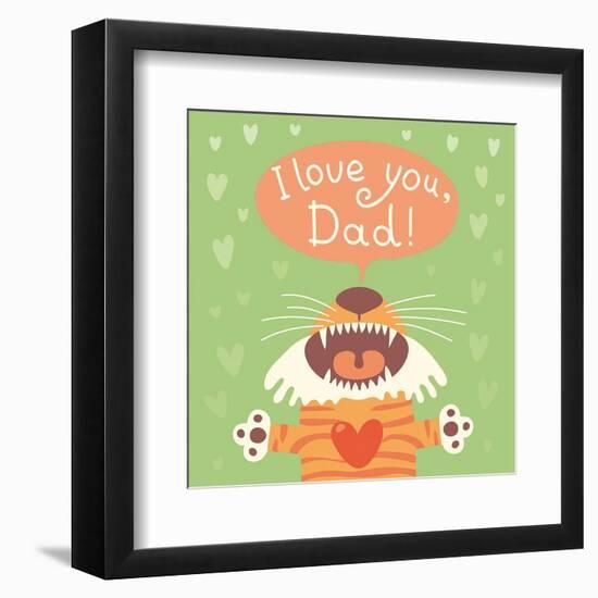 Kids Theme V-Kuma-Framed Art Print