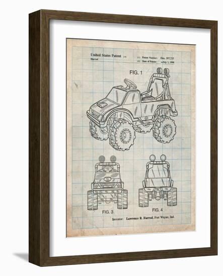 Kids Truck-Cole Borders-Framed Art Print